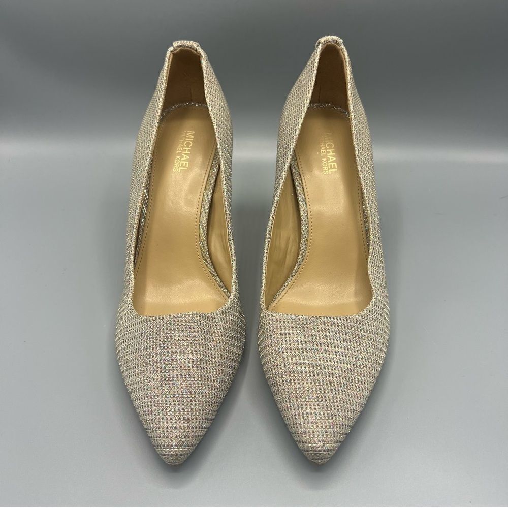 Michael Michael Kors Alina Flex Glitter Pumps Heels - Picture 7 of 7